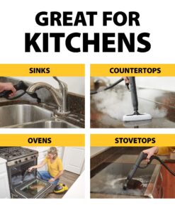 Wagner Spraytech 0282014 915e On-Demand Steam Cleaner & Wallpaper Removal, Multipurpose Power Steamer, 18 Attachments Included (Some Pieces Included in Storage Compartment) For Floor 915 Steam 46 81Rn1m0PSpL