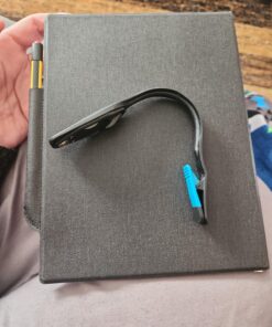 Energizer Clip on Book Light for Reading in Bed, LED Reading Light for Books and Kindles, 25 Hour Run Time, Kindle & Book Reading Lamp (Batteries Included), Black Portable Black (Battery-Powered) 33 81Ro4w8zyJL 2