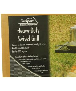 Texsport Heavy Duty Barbecue Swivel Grill for Outdoor BBQ over Open Fire 20 81Ro7etSU5L