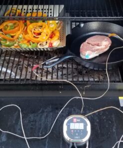 iDevices iGrill 2 Bluetooth Smart Meat Thermometer w/2 Color-Coded Meat Probes, 200-Hour Battery Life, Illuminated Display and LED Temperature Readout 44 81RoV2oq0L 1