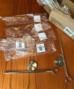 New Star Foodservice 23244 Ring-Clip Table Number Holder/Number Stand/Place Card Holder, 12-Inch, Set of 12 Silver 35 81RoZJA yCL