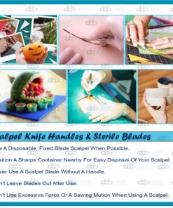 100 Scalpel Blades # 15 with Free Handle 12 81RqCRtNBxL