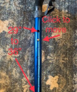 REHAND Walking Cane - Foldable, Adjustable, Collapsible Walking Canes for Men & Women, Pivot Tip, with Travel Bag | Walking Sticks for Seniors & Adults Ocean Blue 111 81RtUjpowuL