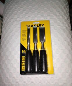 STANLEY Chisel Set, 150 Series, Short Blade, Wood, 3-Piece (16-150) 21 81RtyCPJpkL