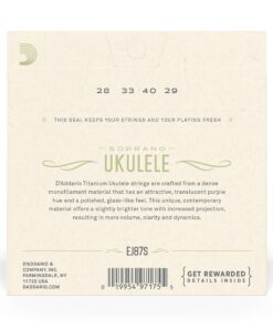 D'Addario EJ87S Titanium Ukulele Strings, Soprano 15 81RvxFGwYRL