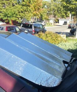 Big Hippo Front Car Sunshade Windshield-Jumbo/Standard Sun Shade Keeps Vehicle Cool-UV Ray Protector Sunshade-Easy to Use Sun Shade-Silver(55.16"X 27.5") Silver 55.16"*27.5" 54 81RyJrOxoFL