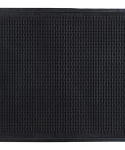Guardian - MLL14030500 Clean Step Scraper Outdoor Floor Mat, Natural Rubber, 3'x5', Black, Ideal for any outside entryway, Scrapes Shoes Clean of Dirt and Grime "3' x 5'" Geometric 13 81RyjDVyML