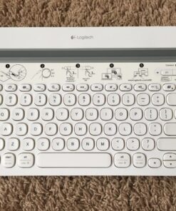 Logitech Bluetooth Multi-Device Keyboard K480 – White – for Windows and Mac Computers, Android and iOS Tablets and Smartphones 45 81RysD7qjLL