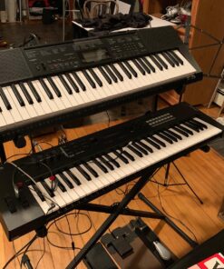 On-Stage KSA7500 Universal Second Tier for X-Style Keyboard Stand (for Stacking Keyboards, Electric Pianos, Synths, and Organs, 60 lb Capacity, Adjustable, Nonslip Arms and Feet, Metal, Black) 40 81RzUwp3YGL