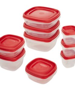 Rubbermaid Easy Find Lids Food Storage-Containers, Racer Red, 18-Piece Set 8 81S CrB9jL
