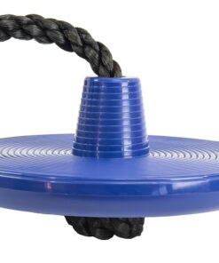 Squirrel Products Heavy Duty Plastic Tree Swing - Disc Rope Swing with Leg Protectors - Additions & Replacements - Outdoor Play Equipment - Blue 12 81S ZDjpNyL