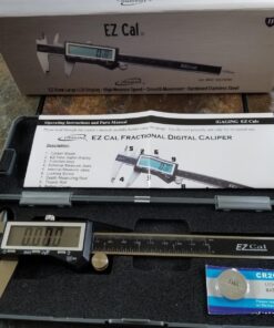 iGaging IP54 Electronic Digital Caliper 0-6" Display Inch/Metric/Fractions Stainless Steel Body 6" 34 81S cojJfjL