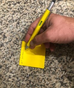 6 in 1 Multitool Pen with Gift Box - Includes 1 Ballpoint Pen, Universal Stylus Pen, Ruler,Flat and Phillips Screwdriver Bit, Level Gauge - The Perfect Multi-Function Gadg (Model B, 1PCS LIGHT YELLOW) Model B 25 81S0YGCRWbL
