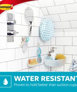 Command Bath Razor Holder, Clear Frosted, 1-Holder, 1- Water-Resistant Strip, Organize Damage-Free 33 81S1tZwqCNL