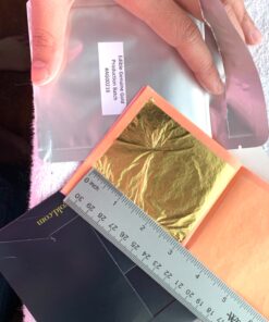 Barnabas Blattgold: Edible Genuine Gold Leaf Sheets - 10 Sheets (Loose Leaf), 3 1/8 inches Booklet, Professional Quality 10 Sheets (Pack of 1) 30 81S31Ev0urL