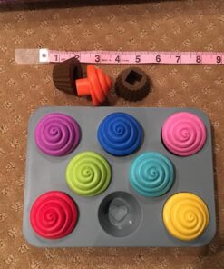 Learning Resources Smart Snacks Shape Sorting Cupcakes,17 Pieces, Ages 18 Months+, Fine Motor, Color & Shape Recognition Single 43 81S38dHQsAL