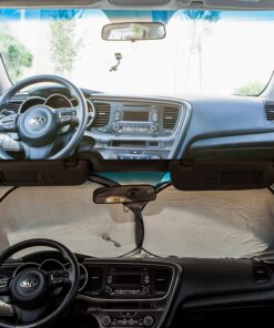 OxGord Front Windshield Sun-Shade for Car - Collapsible & Foldable Dashboard Reflector Shield for Small and Large Vehicles 17 81S3Ek3VuhL 1