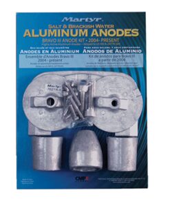 Martyr CMBRAVO3KITA Aluminum Anode Kit for Mercury Bravo III