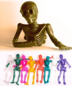 UpBrands Halloween Party Favors for Kids Stretchy Skeleton Bulk Set, 12 Glitter Colors, Kit for Birthday's, Goodie Bags, Easter Egg Basket, Pinata Filler, Small Toys Classroom Prizes (24 Pack) 24 Pack 18 81S3xAeEABL