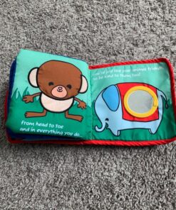 ToBe ReadyForLife Stimulating Baby Books 0-6 Months and 6-12 Months Infants | Crinkle Books for Babies Makes Great Toys Gift for 1 Year Old | Soft Cloth Animals Baby Books for Baby Gift Blue 36 81S7k513JAL