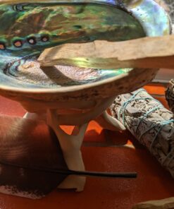 Smudge Kit - White Sage, Palo Santo, Abalone Shell, Smudging Feather for Healing, Purifying, Meditating & Incense (Essentials Plus) 28 81S9ZyTU2nL