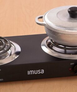 IMUSA USA GAU-80306 Electric Double Burner 1750-Watts , Black 23 81SBVYwthjL