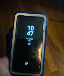 TRIBE Water Resistant Cell Phone Armband Case Running Holder for iPhone Pro Max Plus Mini SE (13/12/11/X/XS/XR/8/7/6/5) Galaxy S Ultra Plus Edge Note (21/20/10/9/8/7/6/5) Adjustable Strap & Key Pocket Dark Blue 25 81SBn6ySJ0L