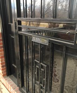 No Soliciting - Family, Friends, & Neighbors Welcome Door Magnet - The Perfect "No Soliciting" Sign for Metal Doors and Frames (2.5" x 9") 28 81SCJKH1kVL