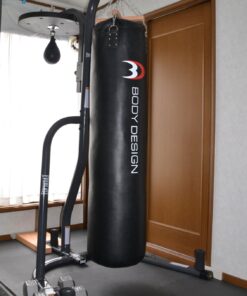 Everlast Steel Heavy Punching Bag Stand Workout Equipment for Kickboxing, Boxing, and MMA Training with 3 Plate Pegs and 100 Pound Capacity Black 52 81SDyhINrL