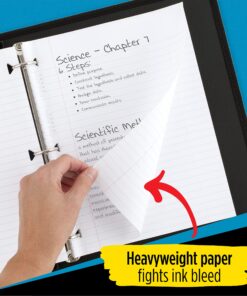 Five Star Loose Leaf Paper, 3 Pack, Notebook Paper, Wide Ruled Filler Paper, Reinforced, 8 x 10.5, 100 Sheets per Pack (38033) 11 81SHaTo7soL