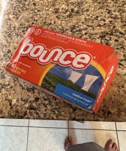 Bounce Dryer Sheets Laundry Fabric Softener, Outdoor Fresh, 240 Count Dryer Sheets, 240 count 33 81SHcQDjI L