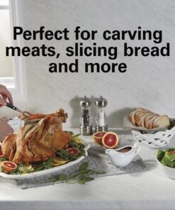 Hamilton Beach Electric Knife Set for Carving Meats, Poultry, Bread, Crafting Foam & More, Reciprocating Serrated Stainless Steel Blades, Ergonomic Design Storage Case + Fork Included, 5 Foot Cord New for 2023 18 81SI8sZ1MEL 4