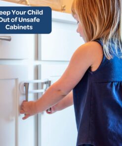 6-Pack Sliding Cabinet Locks - Reusable U-Shaped Child Cabinet Locks for Baby Proofing Cabinets, Drawers, Cupboards & More - No Tools, No Drilling, Easy to Use Child Proof Cabinet Latches by Wittle 22 81SKX0E0keL 1