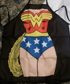 ICUP DC Comics - Wonder Woman Be The Character Adult Size 100% Cotton Adjustable Black Apron Adult Wonder Woman 19 81SKpHg2DZL