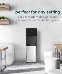 Avalon Bottom Loading Water Cooler Water Dispenser with BioGuard- 3 Temperature Settings - Hot, Cold & Room Water, Durable Stainless Steel Construction, Anti-Microbial Coating- UL Listed Bottled 25 81SMaCbHU6L 2
