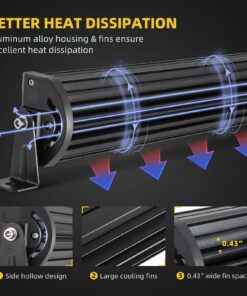 DWVO 52 Inch LED Light Bar 750W Curved Triple Row 50000LM Work Light Upgrade Chipset Offroad Driving Fog Lamp (32 INCH) Black 30 INCH 32 81SNdGCGs9L