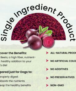 Olewo Original Red Beets for Dogs – Natural Anti Itch for Dogs, Dog Food Topper, Immune, Cleansing, Skin & Coat Support, Dehydrated Whole Food Dog Multivitamin, Fiber for Dogs, 2.2 lbs 2.2 Pounds 16 81SOXI Np8L