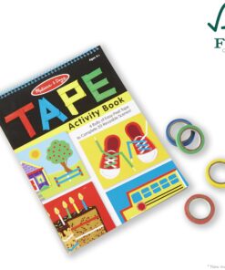 Melissa & Doug Tape Activity Book: 4 Rolls of Easy-Tear Tape and 20 Reusable Scenes 25 81SQTU2RHCL