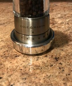 COLE & MASON Derwent Pepper Grinder - Stainless Steel Mill Includes Gourmet Precision Mechanism and Premium Peppercorns Pepper Mill 35 81SRx1HF56L
