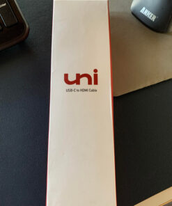 uni USB C to HDMI Cable for Home Office 6ft (4K@60Hz), USB Type C to HDMI Cable, Thunderbolt 4/3 Compatible with iPhone 15 Pro/Max, MacBook Pro/Air 2023, iPad Pro, Surface Book 2, Galaxy S23 Grey 1 51 81SSBTrETWL