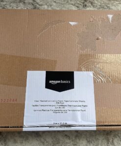 Amazon Basics Clear Thermal Laminating Plastic Paper Laminator Sheets - 9 x 11.5-Inch, 200-Pack, 3mil 28 81SSGeKhJL