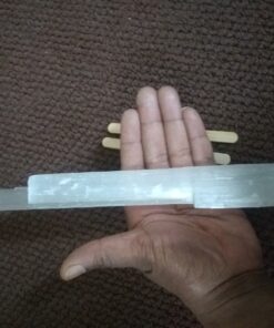 Selenite Stick 6 to 8.5 Inches long, 1 to 2 inches wide, white healing stone, strong protection powers 38 81SVwaLJUL