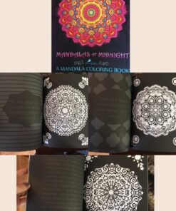 Mandalas At Midnight: A Mandala Coloring Book 50 81SWb682yOL