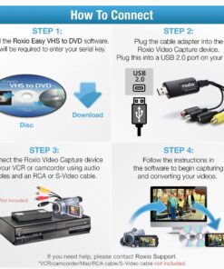 Alternative view of Roxio Easy VHS to DVD for Mac | VHS, Hi8, V8 Video to DVD or Digital Converter [Mac Disc]