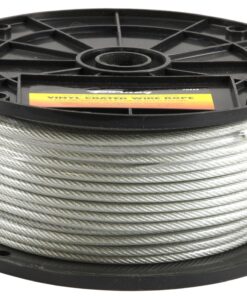 Forney 70452 Wire Rope, Vinyl Coated Aircraft Cable, 250-Feet-by-1/8-Inch thru 3/16-Inch 1/8-Inch - 3/16-Inch 32 81SXDvleW6L