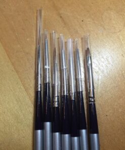 AIT Art Select Red Sable Detail Brush Set, 7 Pure Russian Sable Paint Brushes, Handmade in Germany for Crafting Exquisite Details Using Oil, Acrylic, or Watercolors 72 81SZBeRlkwL