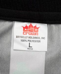 Crown Sporting Goods Men's Official Black & White Stripe Referee / Umpire Jersey – Pro-style Ref Uniform, Great for Basketball, Football, & Soccer Medium 9 81SaWUBadAL