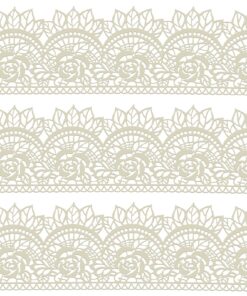 Large Pre-Made Ready to Use Edible Cake Lace Rose Scallop Ivory White 14-inch 10-piece Set 26 81ScDbdjRBL