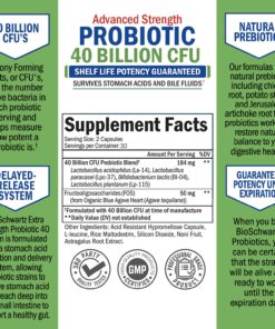 Daily Probiotic Supplement with 40 Billion CFU - Gut Health Complex with Astragalus and Lactobacillus Acidophilus Probiotic for Women and Men - Shelf Stable Pre and Probiotics for Digestive Health 30-Day Supply Probiotic 20 81ScwecjonL