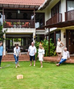 Molkky - Wooden Pin & Skittles Game - Outdoor Fun - For Beach - Park - Picnic - Playground - Classic Family Garden Game from Tactic 36 81Se9h1vMpL